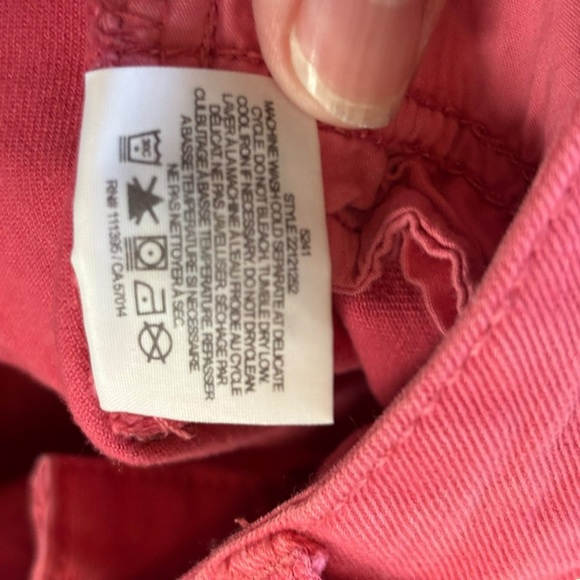 EUC Tory Burch “Ivy Super Skinny” Low Rise Ankle Jeans Sz 28 (Bright Coral Red) - Picture 14 of 16